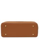 Dedalo Sac Shopping en Cuir Imprimé Tressé Cognac TL142578