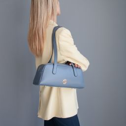 Eclaire Schultertasche aus Leder Beige TL142581