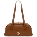 Eclaire Schultertasche aus Leder Cognac TL142581