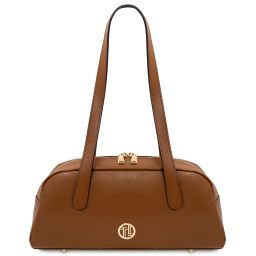 Eclaire Schultertasche aus Leder Cognac TL142581