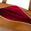 Eclaire Schultertasche aus Leder Cognac TL142581