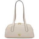 Eclaire Schultertasche aus Leder Beige TL142581