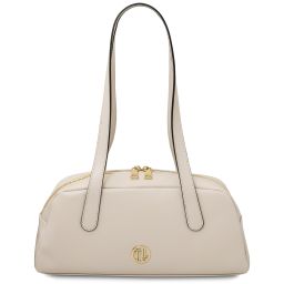 Eclaire Schultertasche aus Leder Beige TL142581