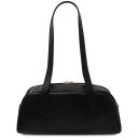 Eclaire Schultertasche aus Leder Schwarz TL142581