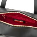 Eclaire Schultertasche aus Leder Schwarz TL142581