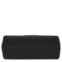 Dedalo Schultertasche aus Leder mit Flechtprägung Schwarz TL142577