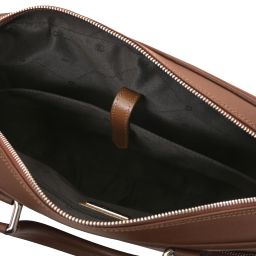 Torino Notebook-Aktentasche aus Saffiano-Leder Kaffee TL142551
