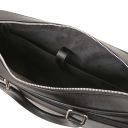 Torino Saffiano Leather Laptop Briefcase Black TL142551