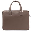 Torino Notebook-Aktentasche aus Saffiano-Leder Dunkel Taupe TL142551