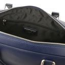 Torino Saffiano Leather Laptop Briefcase Dark Blue TL142551