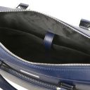 Torino Saffiano Leather Laptop Briefcase Dark Blue TL142551