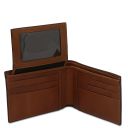 Esclusivo Portafoglio Uomo in Pelle 3 Ante Marrone TL142589