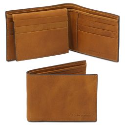 Exclusive 3 Fold Leather Wallet for men Natural TL142589