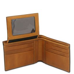 Exclusive 3 Fold Leather Wallet for men Natural TL142589