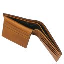 Esclusivo Portafoglio Uomo in Pelle 3 Ante Naturale TL142589