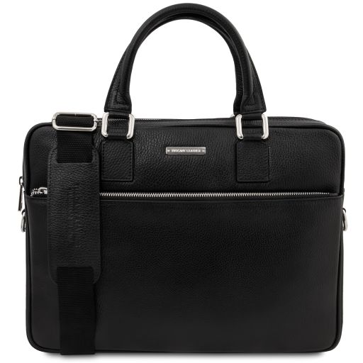 Ferrara Cartable Porte Ordinateur en Cuir Noir TL142548