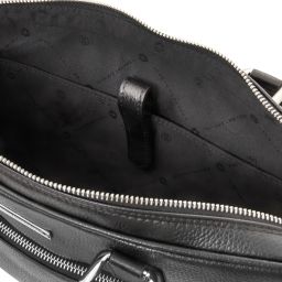 Ferrara Cartable Porte Ordinateur en Cuir Noir TL142548
