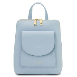 TL Bag Small Leather Backpack for Women Light Blue TL142092