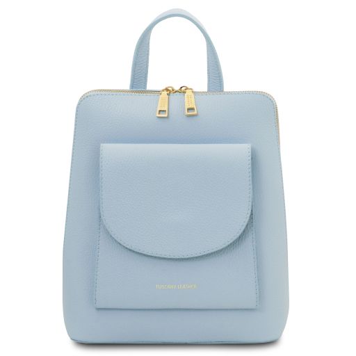 TL Bag Petite sac à dos en Cuir Pour Femme Bleu céleste TL142092