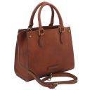 Dama Leather Handbag Brown TL142564