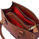 Dama Leather Handbag Brown TL142564