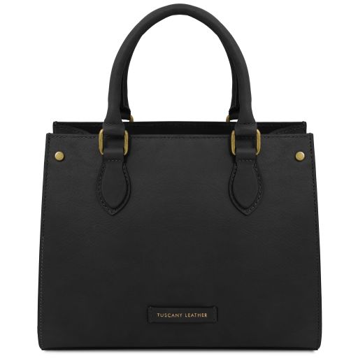 Dama Handtasche aus Leder Schwarz TL142564