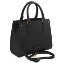Dama Handtasche aus Leder Schwarz TL142564