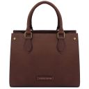 Dama Handtasche aus Leder Dunkelbraun TL142564