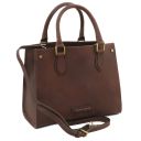 Dama Handtasche aus Leder Dunkelbraun TL142564