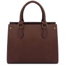 Dama Handtasche aus Leder Dunkelbraun TL142564