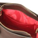 Dama Handtasche aus Leder Dunkelbraun TL142564