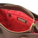 Dama Handtasche aus Leder Dunkelbraun TL142564