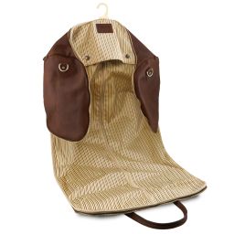 Antigua Reisetasche/Kleidersack aus Leder Dunkelbraun TL142341