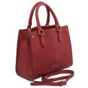 Dama Handtasche aus Leder Rot TL142564