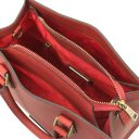 Dama Handtasche aus Leder Rot TL142564