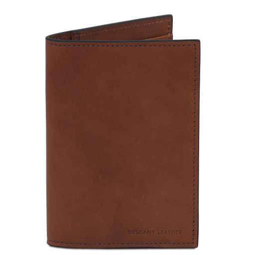 Porta Passaporto in Pelle Marrone TL142605