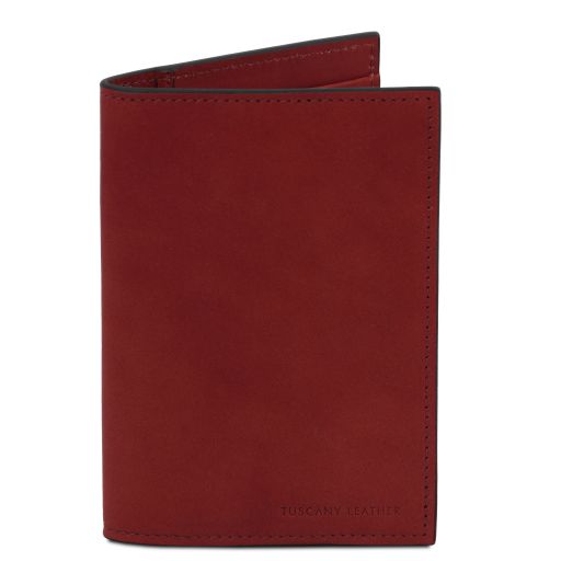 Porta Passaporto in Pelle Rosso TL142605