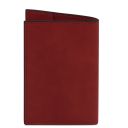 Porta Passaporto in Pelle Rosso TL142605