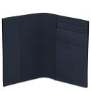 Porta Passaporto in Pelle Blu scuro TL142605
