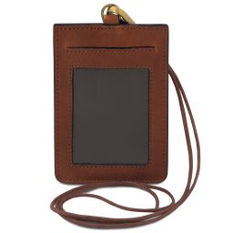 Porte-badge en Cuir Marron TL142575