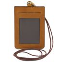Leather Badge Holder Natural TL142575