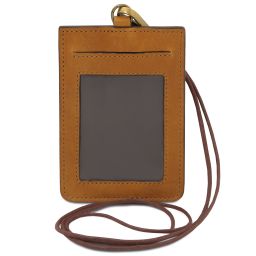 Porte-badge en Cuir Naturel TL142575