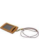 Leather Badge Holder Natural TL142575