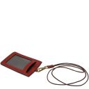 Porte-badge en Cuir Rouge TL142575