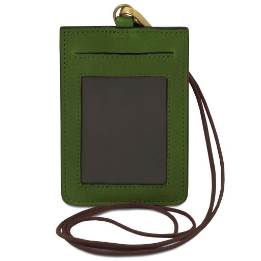 Porte-badge en Cuir Vert TL142575