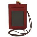 Porte-badge en Cuir Rouge TL142575