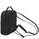Dedalo Mochila en Piel Imprimida Tejida Negro TL142576