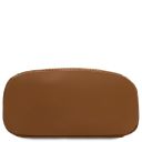 Dedalo Mochila en Piel Imprimida Tejida Cognac TL142576