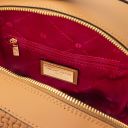 Dedalo Mochila en Piel Imprimida Tejida Cognac TL142576