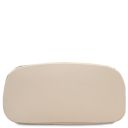 Dedalo Mochila en Piel Imprimida Tejida Beige TL142576